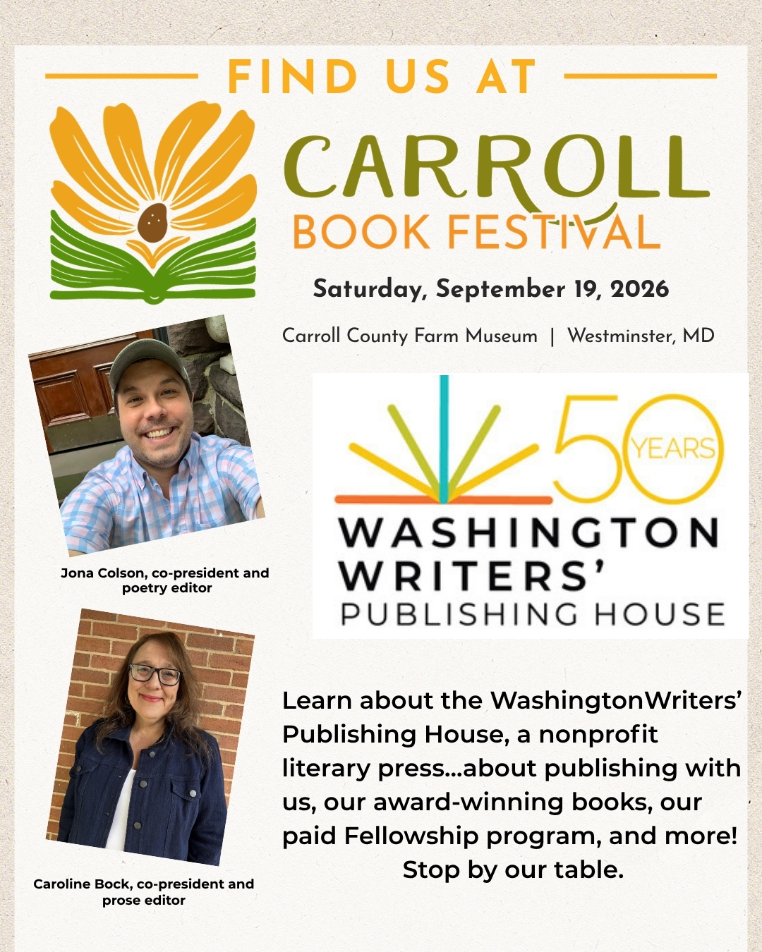 CARROLL COUNTY BOOK FESTIVAL